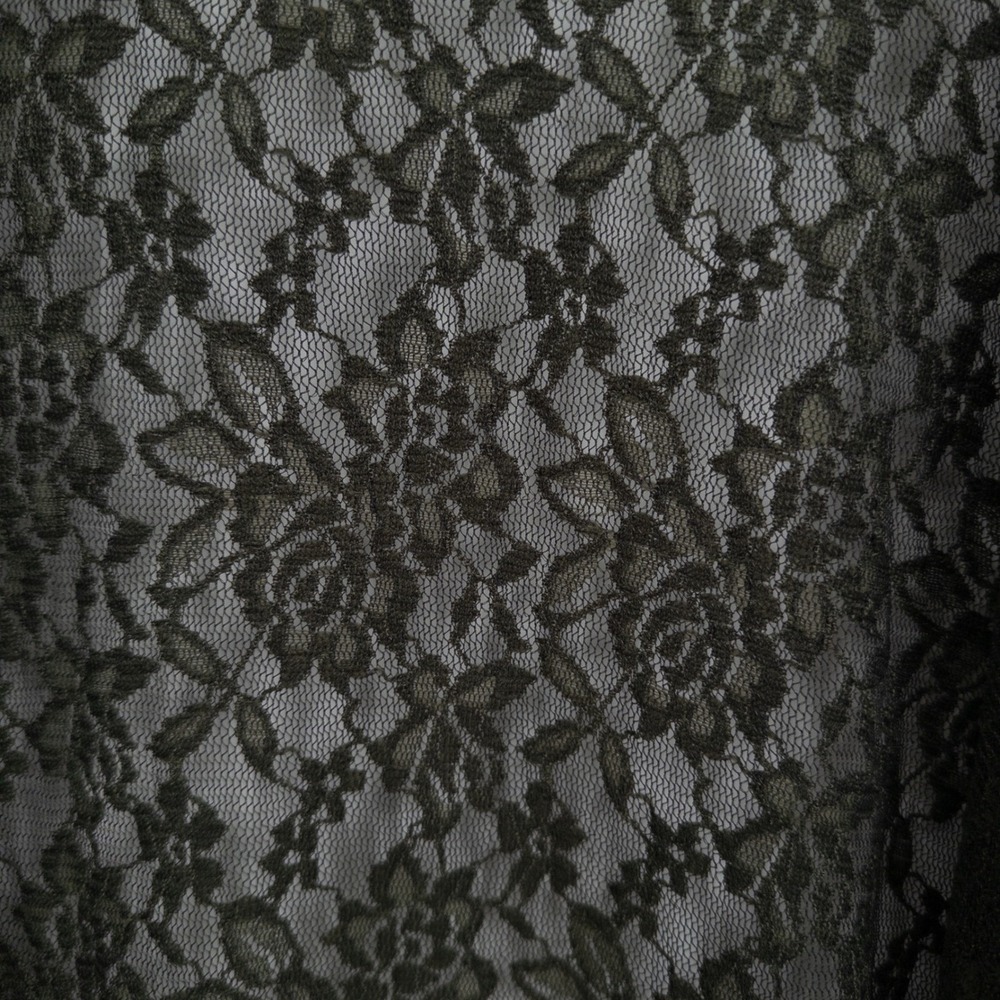 Vintage Green Lace Cardigan Women 3X Boho Witchy Earthy 90s Y2K Flowy Romantic - Picture 5 of 7